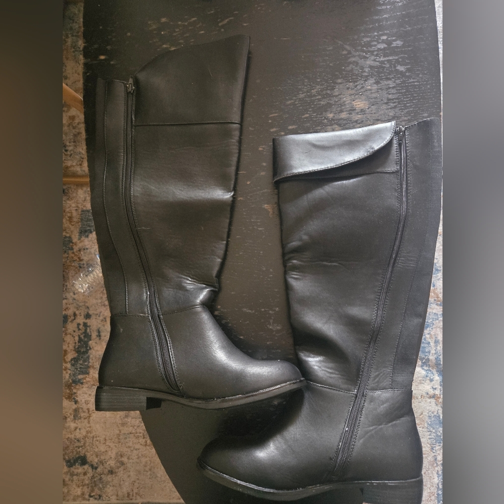 NEW Lane Bryant Black Tall Over-the-Knee Riding Boots